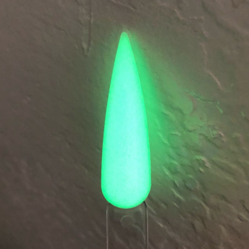 GREEN GLOW IN THE DARK GODESS ACRYLIC POWDER/DIP POWDER